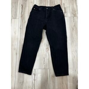 Vintage Y2K 2000s Women's Black Denim RIDERS Jeans 16 Petite Made in USA